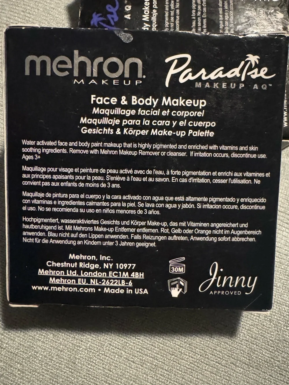 Mehron makeup paradise
